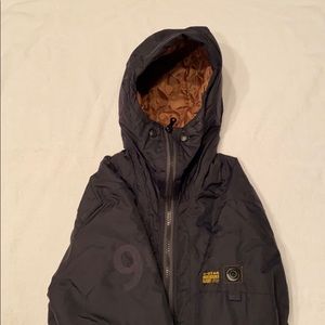 G-star dark navy blue coat with tan liner size xl